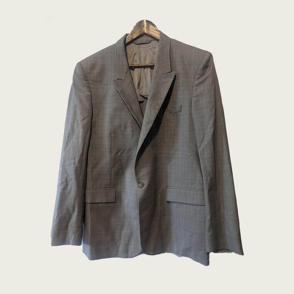 MAISON MARTIN MARGIELA - Check double lapel blazer - Sz 52 (As is)